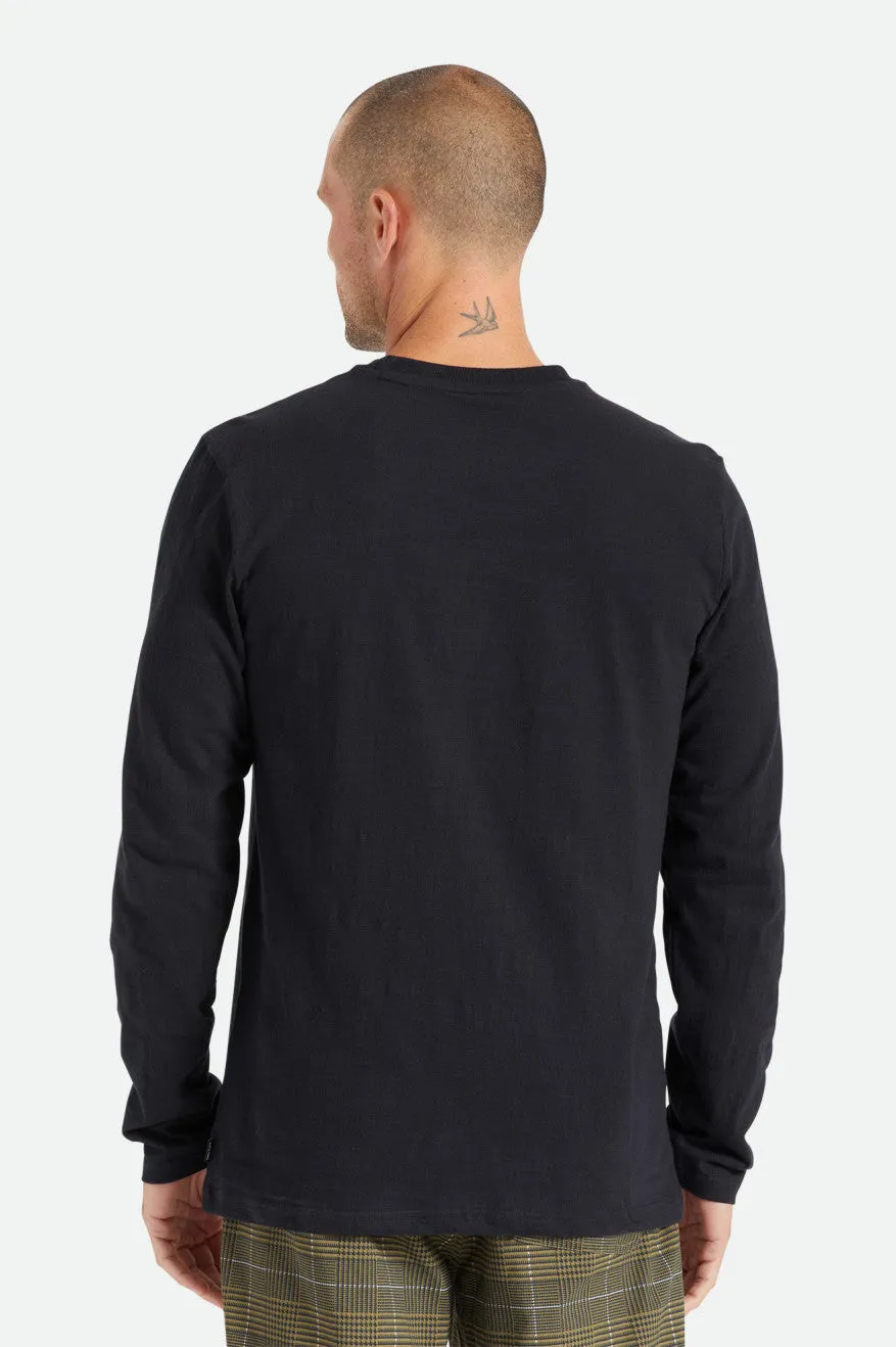 Basic Slub L/S Pocket Tee - Black sold by Brixton product image thumbnail 5