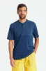 Beta Square Quick Dry S/S Henley Tee - Joe Blue sold by Brixton