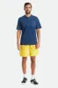 Beta Square Quick Dry S/S Henley Tee - Joe Blue sold by Brixton