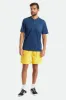 Beta Square Quick Dry S/S Henley Tee - Joe Blue sold by Brixton