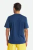 Beta Square Quick Dry S/S Henley Tee - Joe Blue sold by Brixton