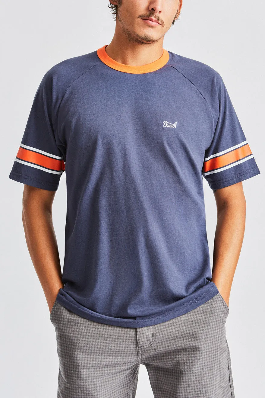 Stith II S/S Knit - Washed Navy/Tiger sold by Brixton product image thumbnail 2