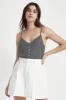 Night Fever Cami - Black/White sold by Brixton