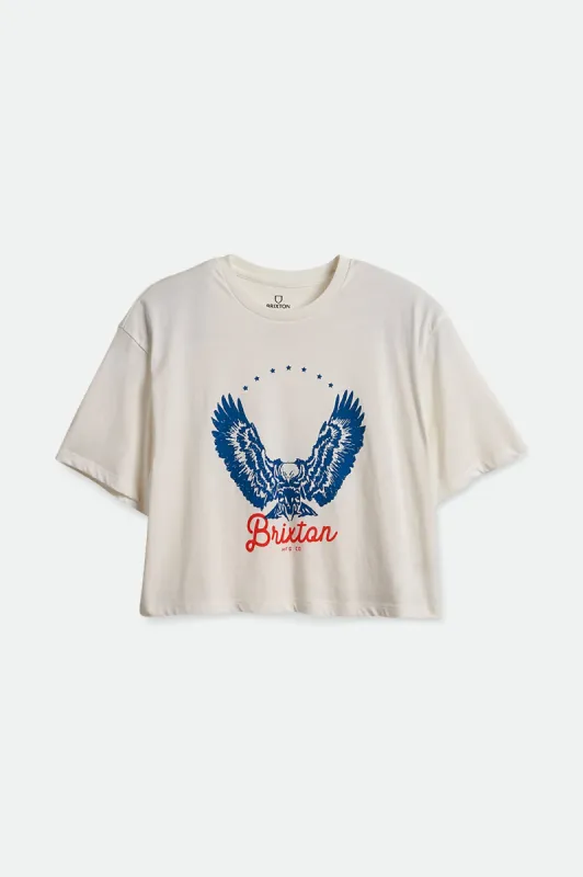 Freebird Women's S/S Skimmer Tee - Off White sold by Brixton