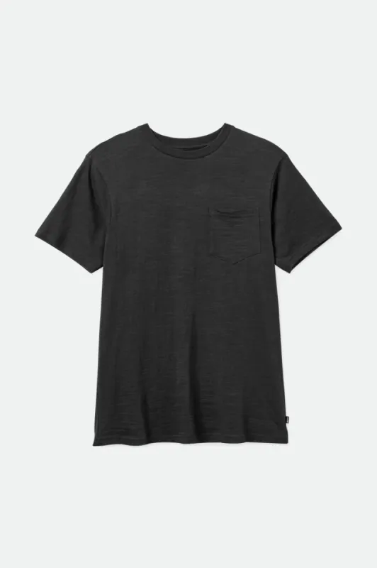 Basic Slub S/S Pocket Tee - Black sold by Brixton