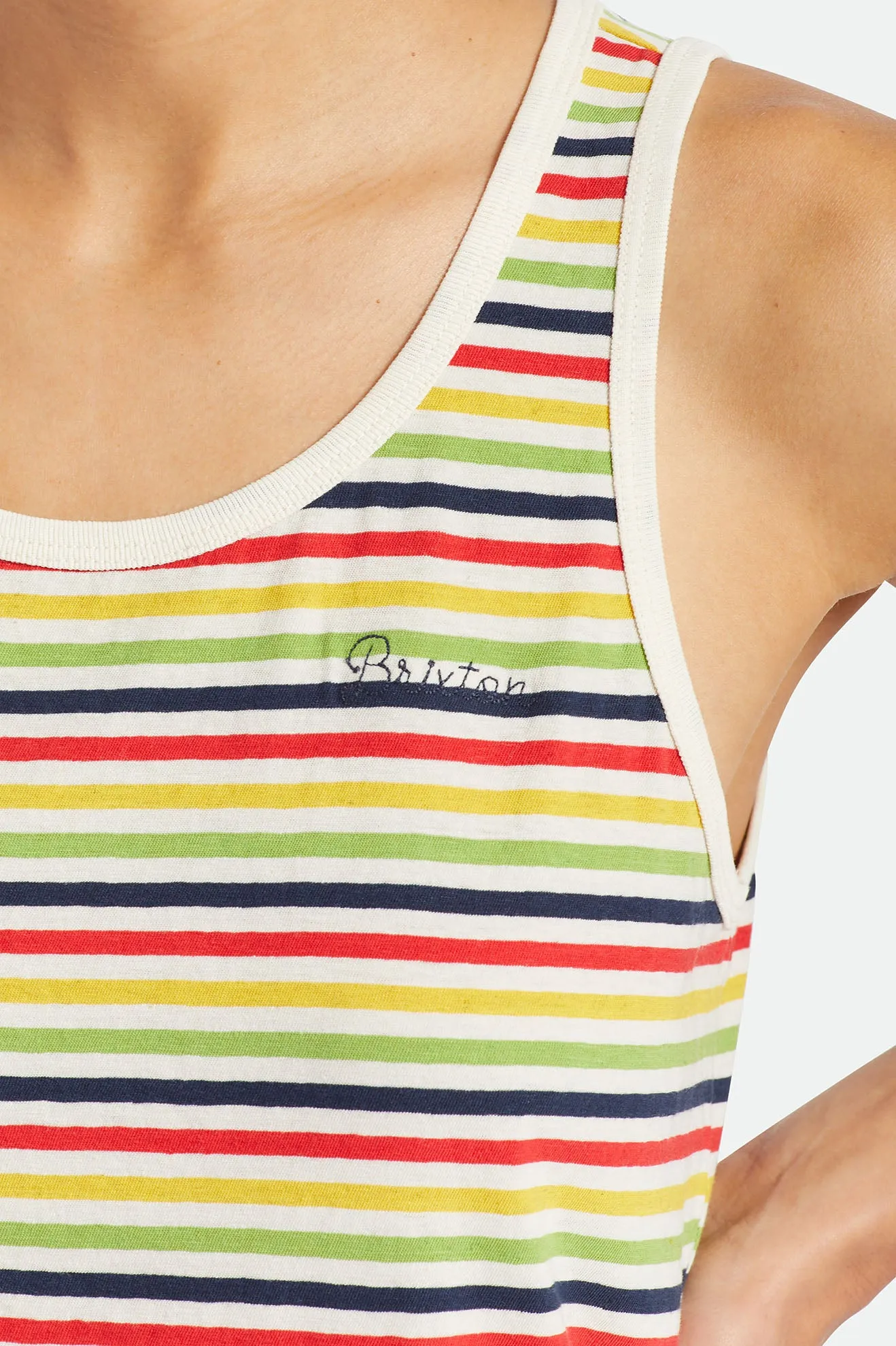Hilt II Linen Tank - Dove sold by Brixton product image thumbnail 5