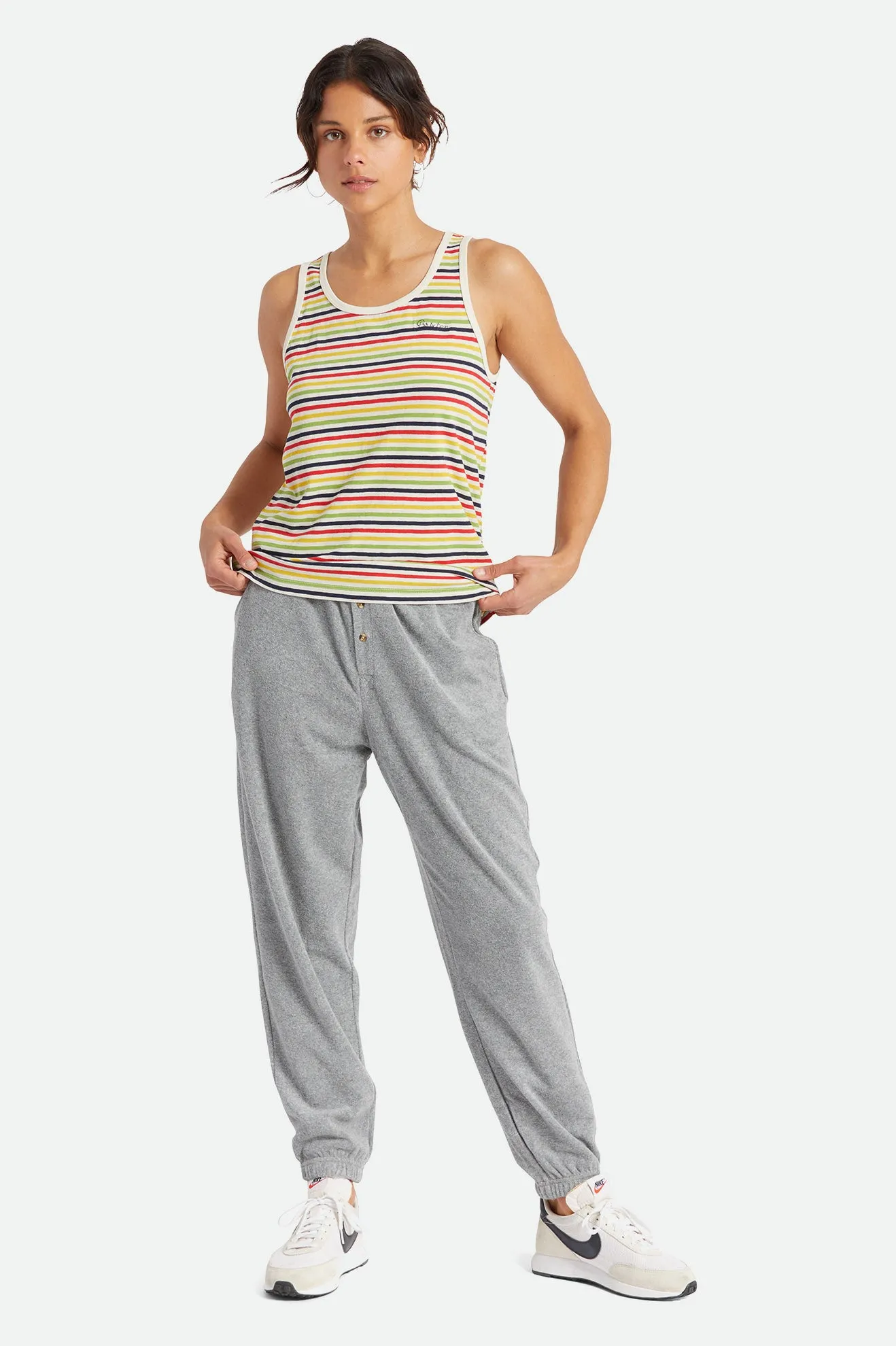Hilt II Linen Tank - Dove sold by Brixton product image thumbnail 2