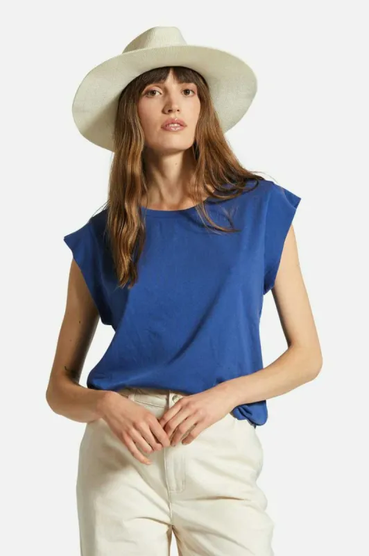 Carefree Organic Garment Dyed Boxy T-Shirt - Surf The Web made by Brixton