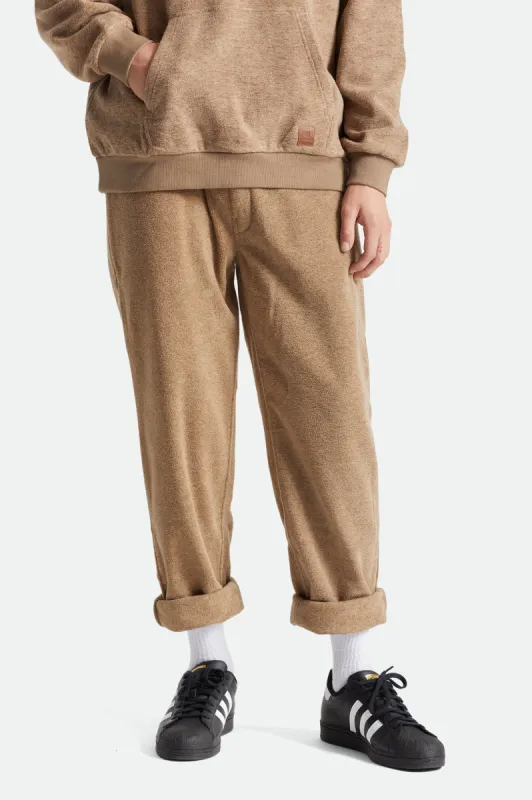 Bassike | Stretch Twill Tapered Pant - Tan | Parallel