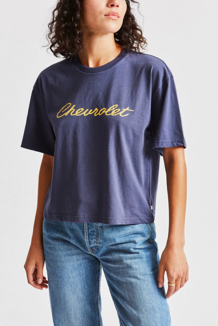 Longhand S/S Boxy Tee - Nova Red sold by Brixton