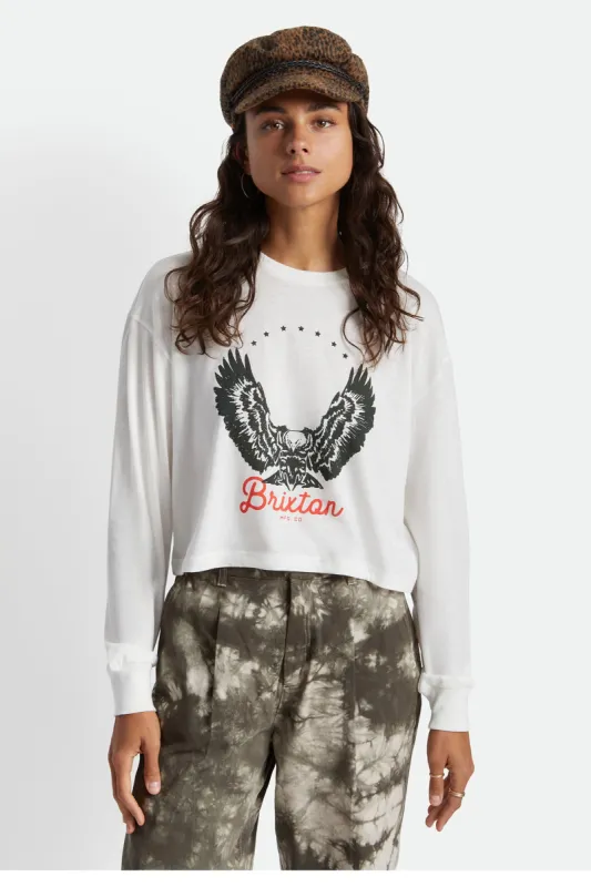 Freebird Women's L/S Skimmer Tee - Off White sold by Brixton