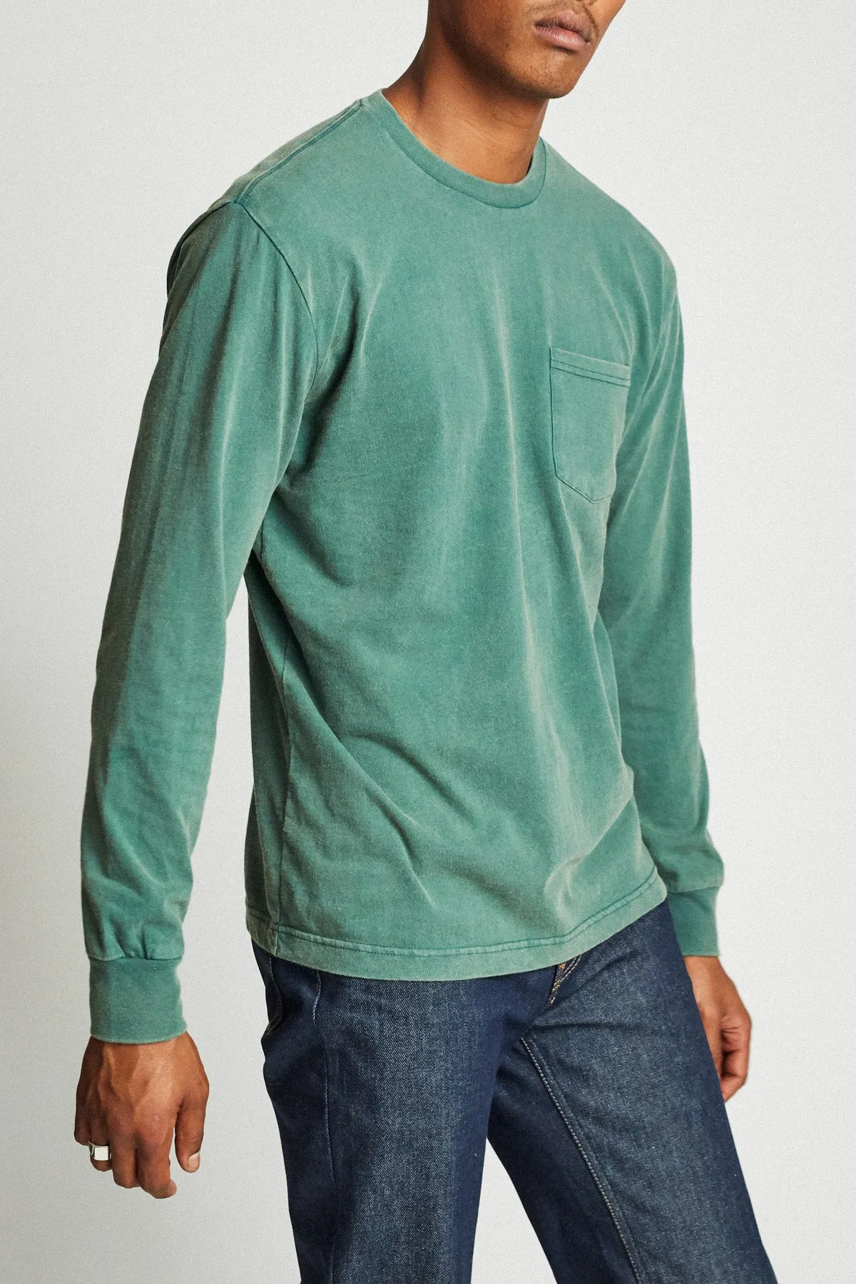 Basic L/S Pocket Tee - Evergreen sold by Brixton product image thumbnail 4
