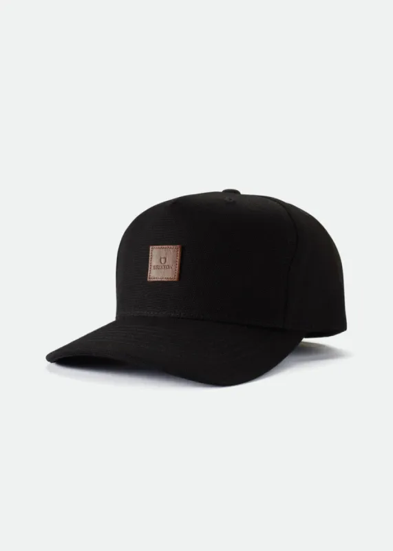 Alpha C MP Snapback - Black sold by Brixton