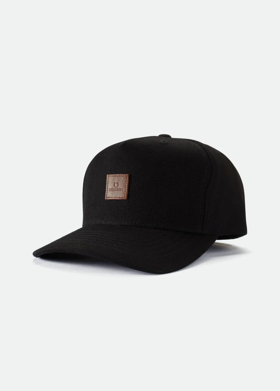 Alpha C MP Snapback - Black sold by Brixton