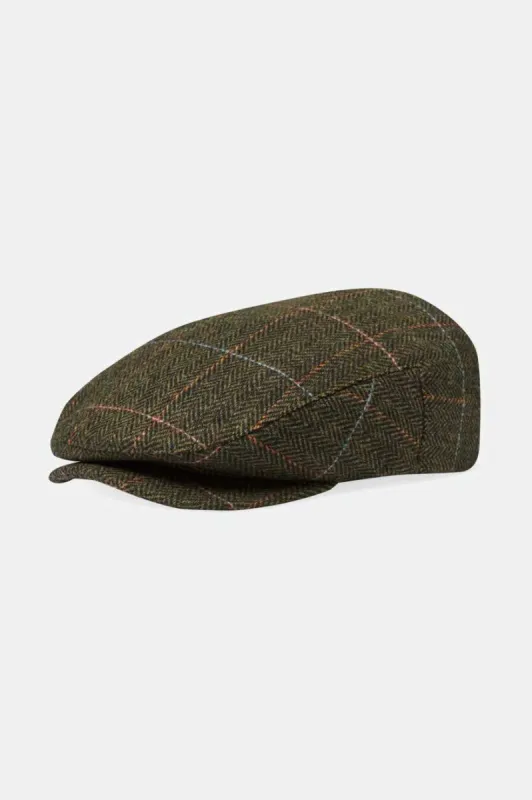 Hooligan Flat Cap - Bronze/Black sold by Brixton