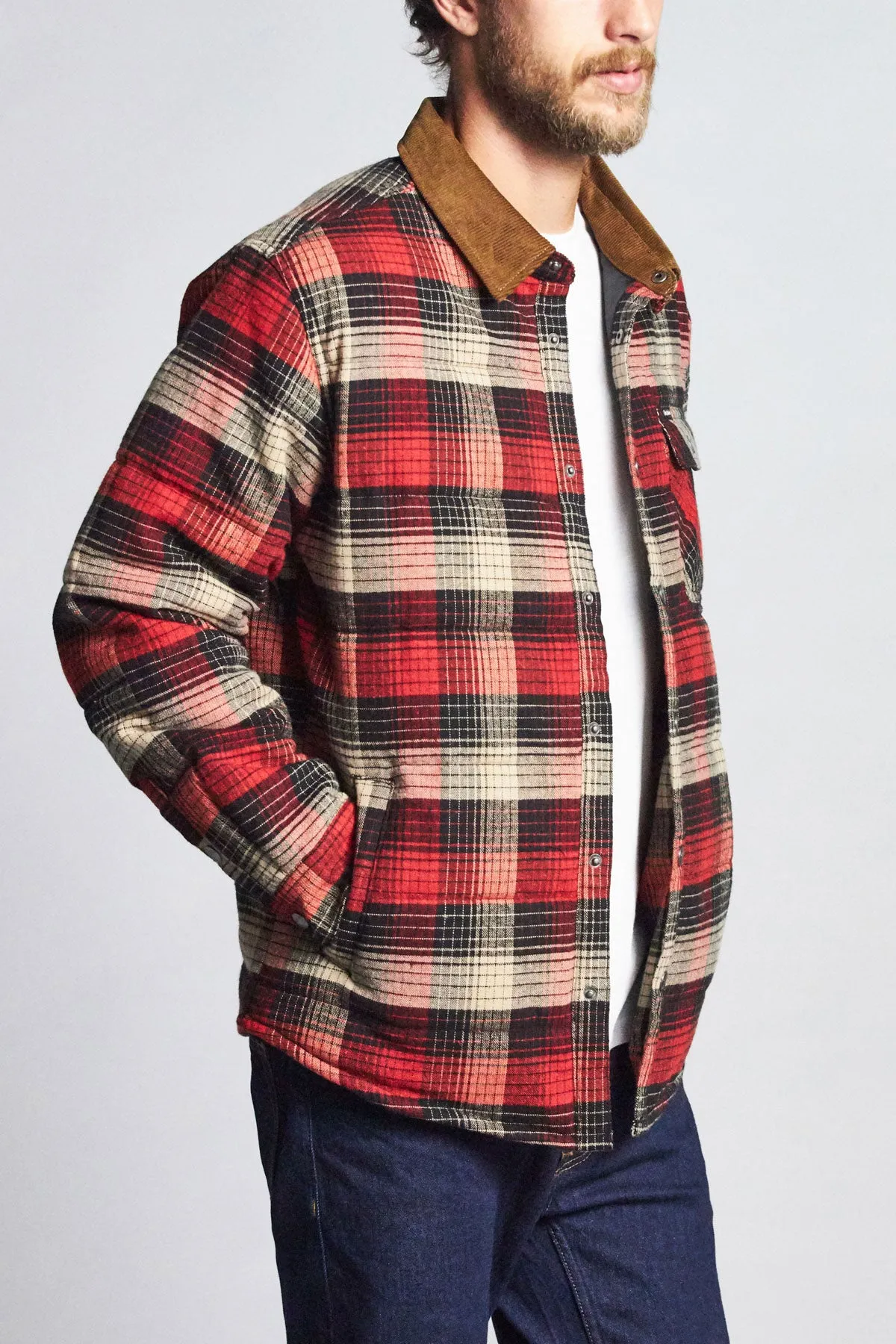 Cass Jacket - Red/Black Combo sold by Brixton product image thumbnail 4