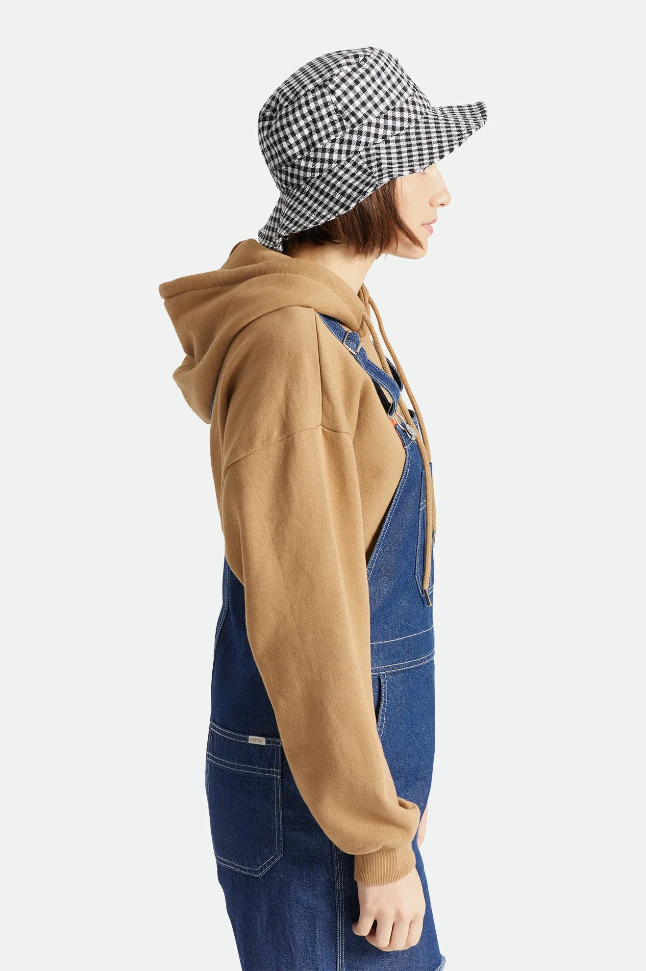 Petra Packable Bucket Hat - Black Gingham sold by Brixton product image thumbnail 3