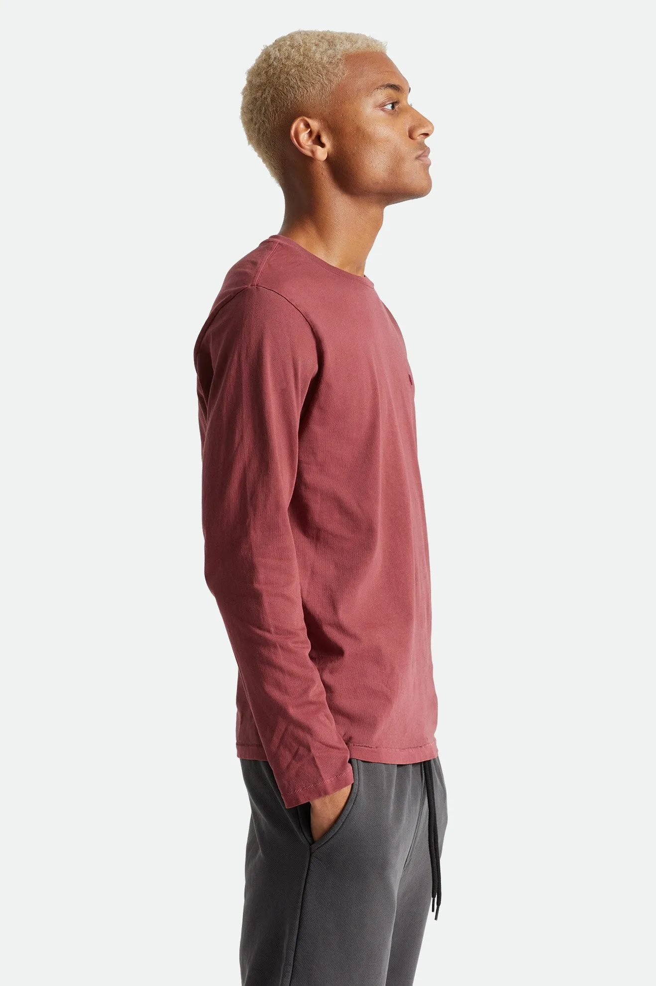 Vintage Reserve L/S Tee - Dark Brick sold by Brixton product image thumbnail 3