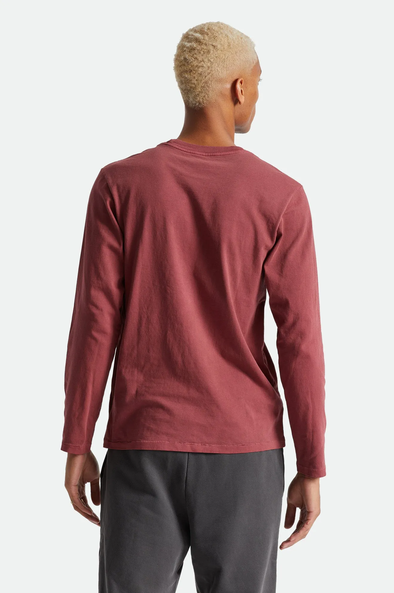Vintage Reserve L/S Tee - Dark Brick sold by Brixton product image thumbnail 4