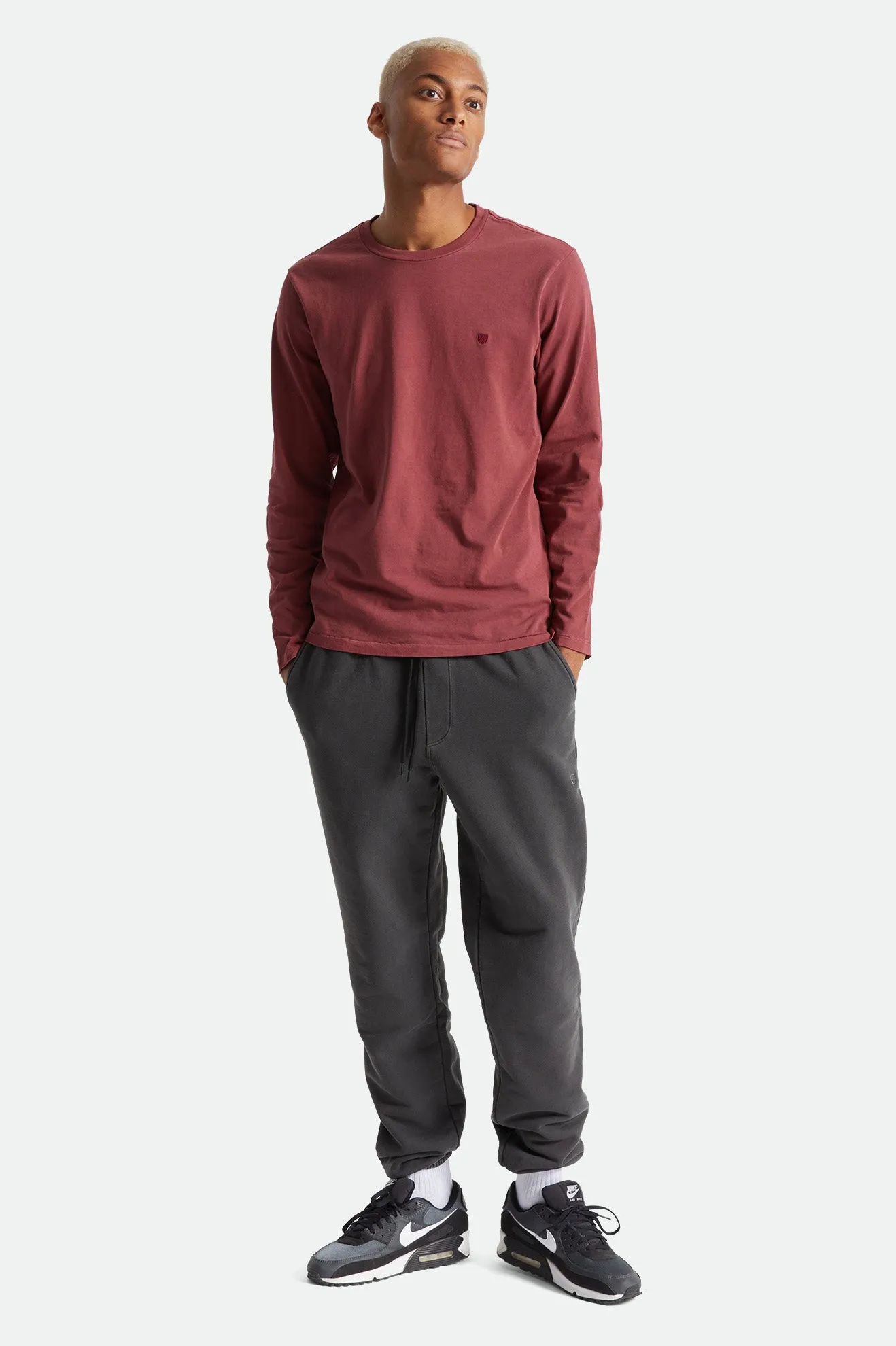 Vintage Reserve L/S Tee - Dark Brick sold by Brixton product image thumbnail 2