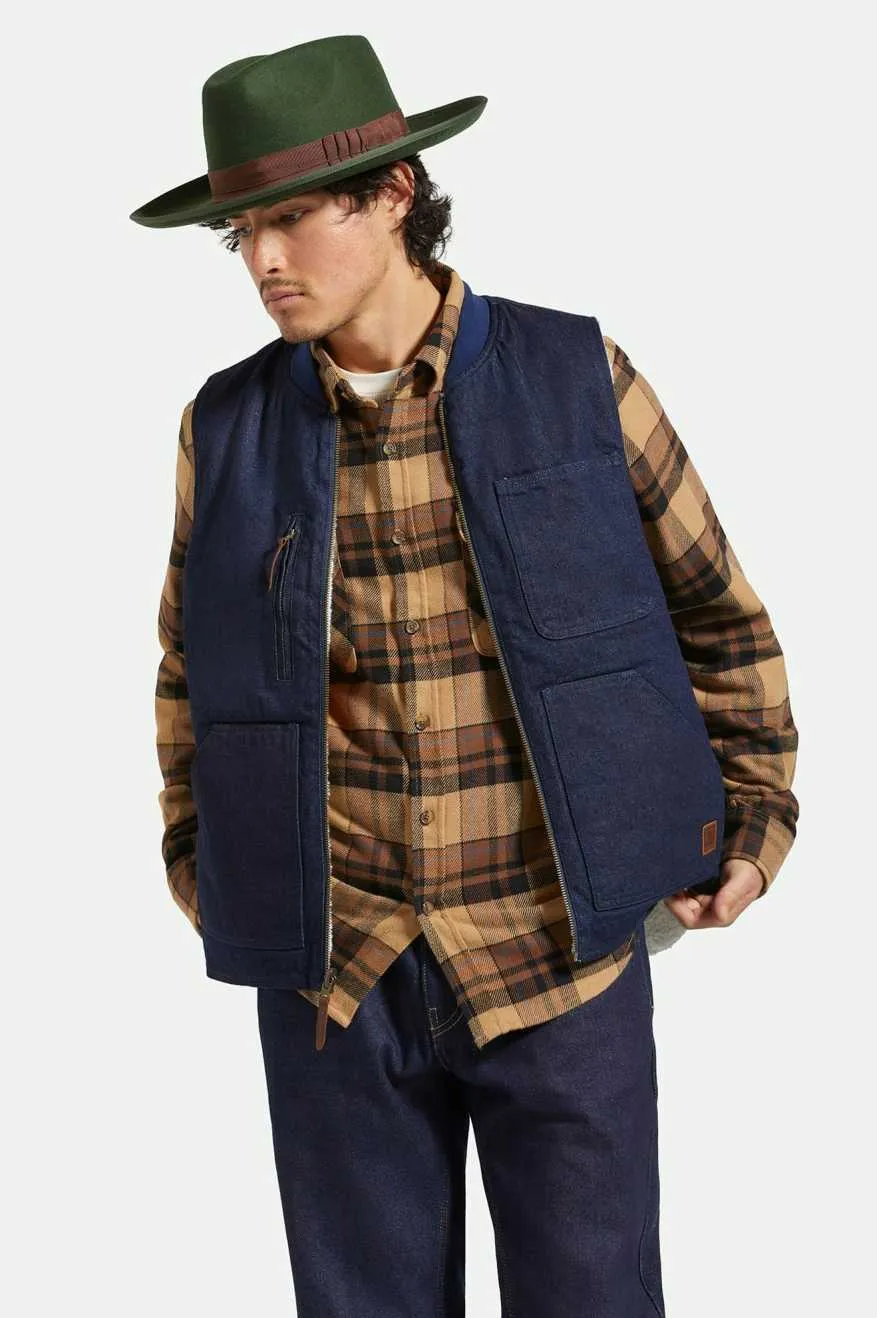 Reno Fedora - Moss/Brown sold by Brixton product image thumbnail 4