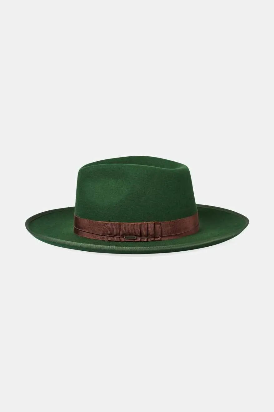 Reno Fedora - Moss/Brown sold by Brixton product image thumbnail 3