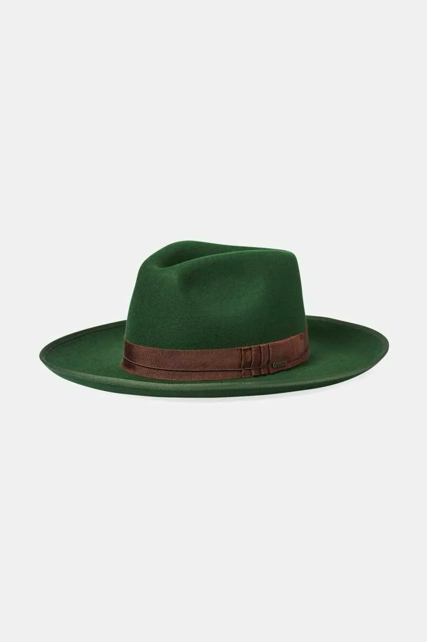 Reno Fedora - Moss/Brown sold by Brixton