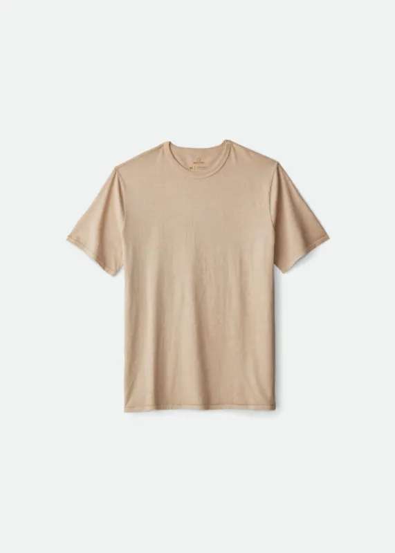 Basic S/S Reserve Tee - Gravel sold by Brixton