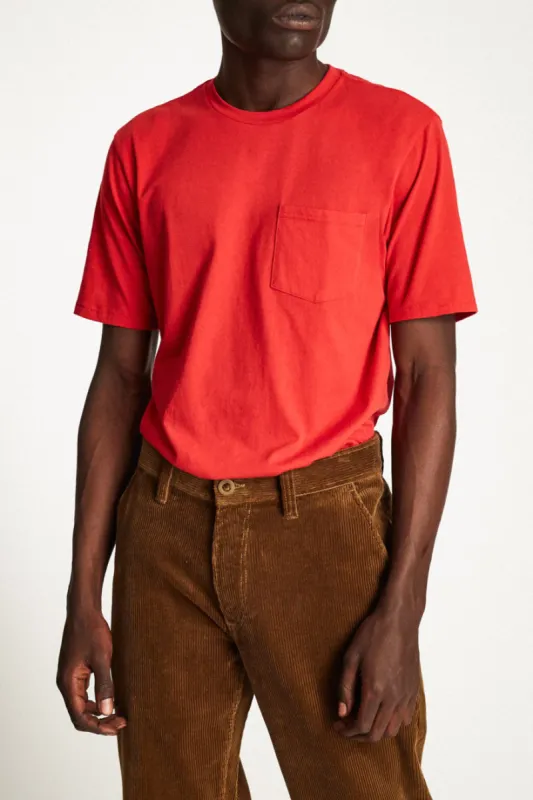 Basic S/S Pocket Tee - Cayenne sold by Brixton