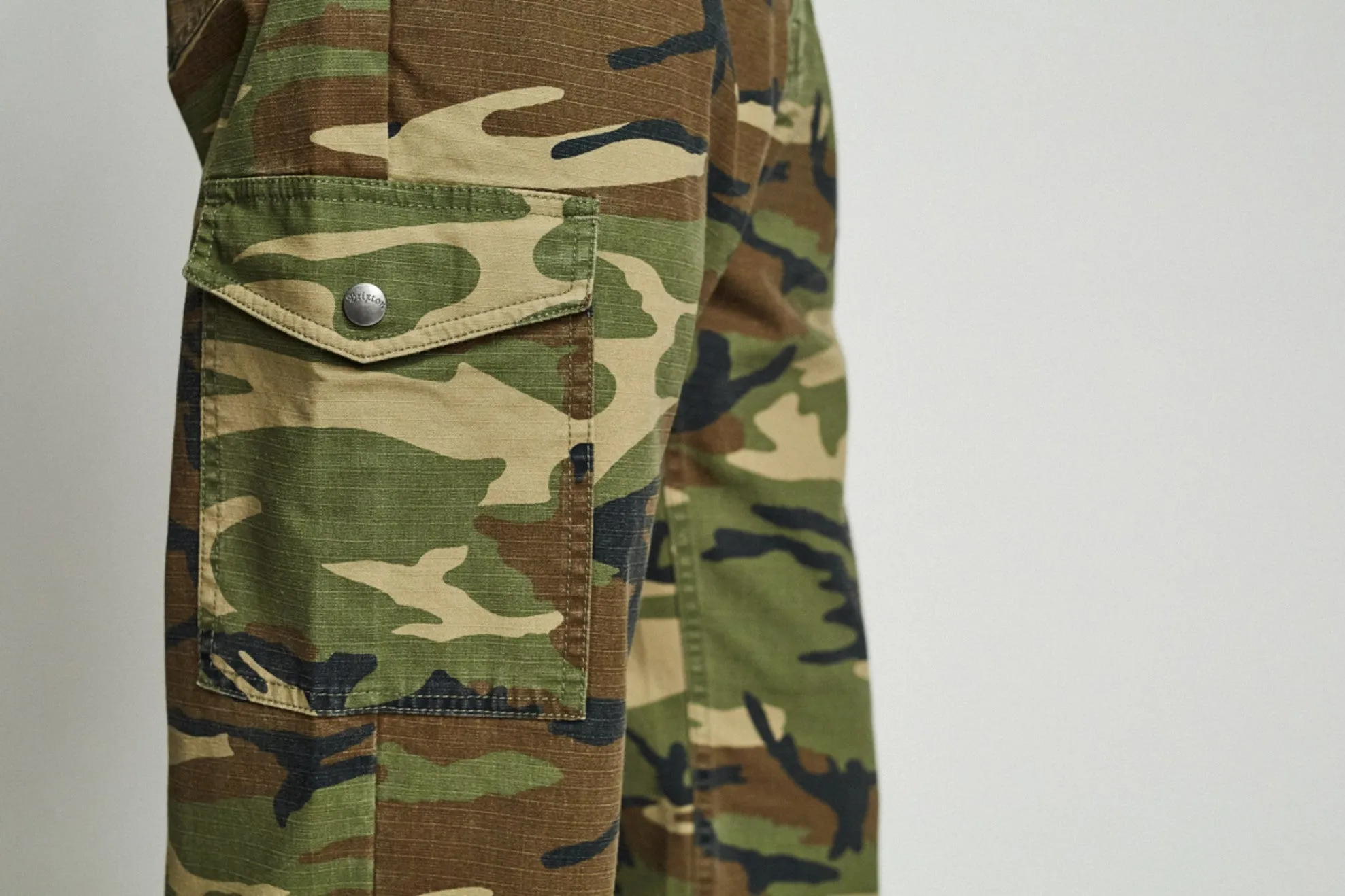 Fleet Cargo Pant - Woodland Camo sold by Brixton product image thumbnail 5