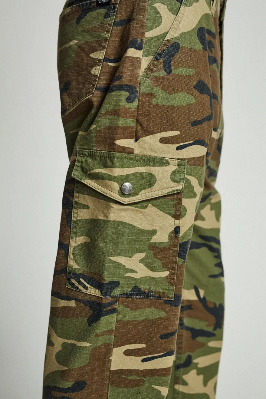 Fleet Cargo Pant - Woodland Camo sold by Brixton product image thumbnail 4