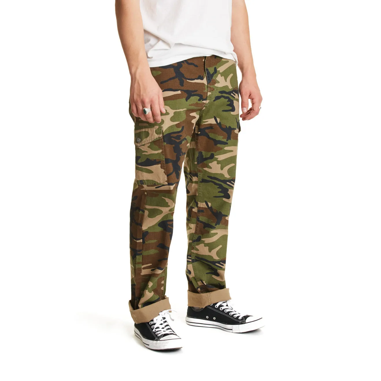 Fleet Cargo Pant - Woodland Camo sold by Brixton