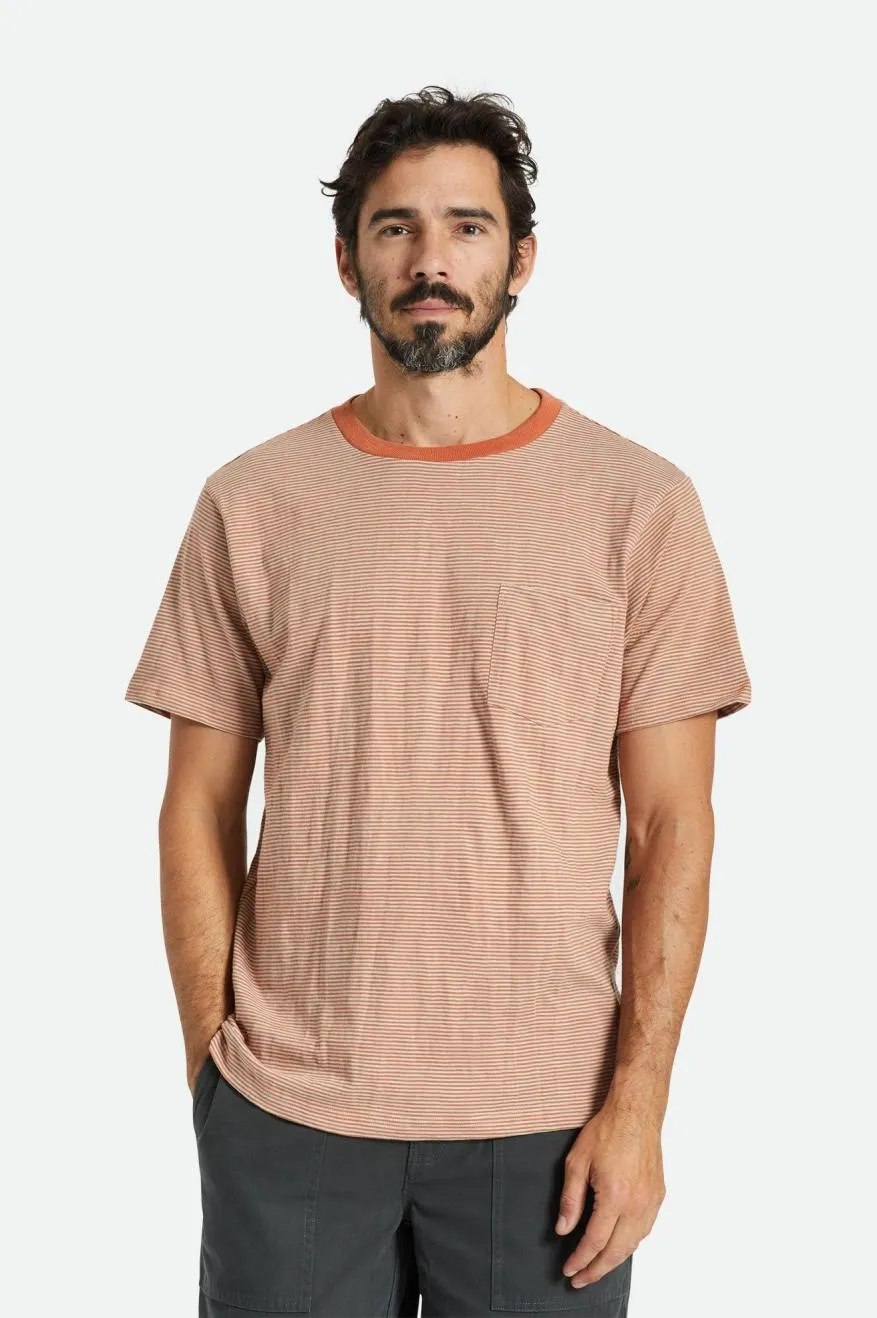 Hilt Slub S/S Pocket Tee - Orange Paradise/Mineral Grey sold by Brixton product image thumbnail 2