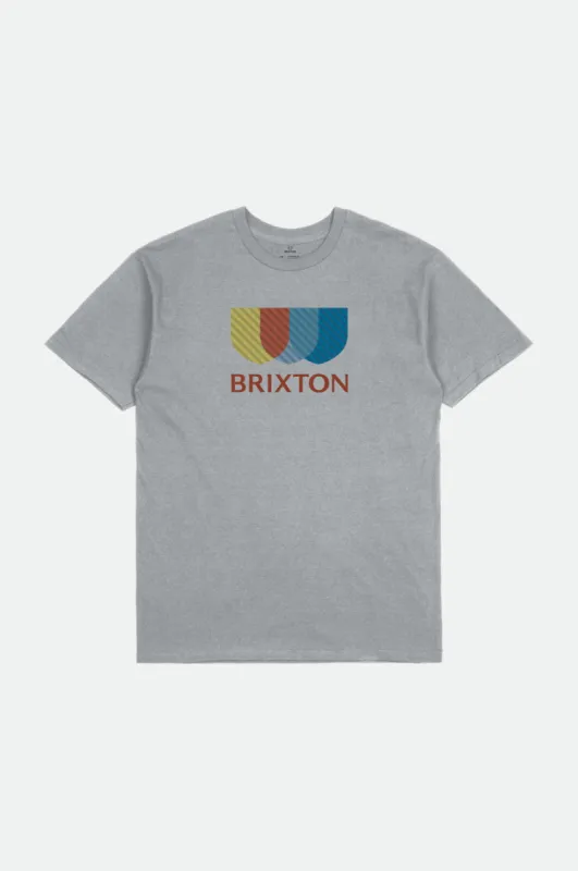 Alton II S/S Standard Tee - Silver sold by Brixton