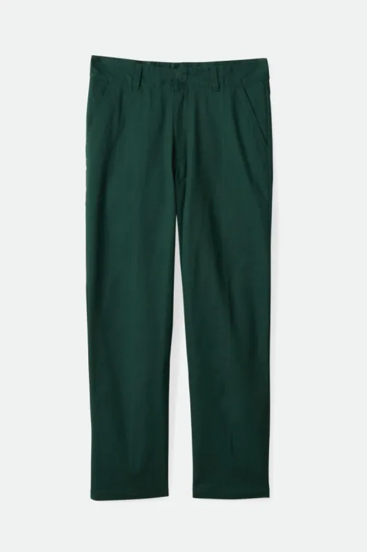 Choice Chino Relaxed Pant - Pine Needle sold by Brixton