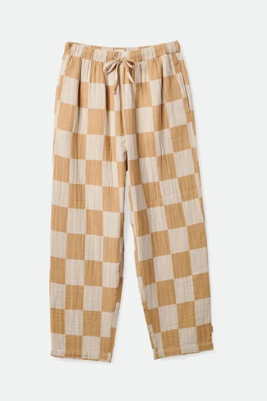 Mykonos Drawstring Pant - Sand sold by Brixton