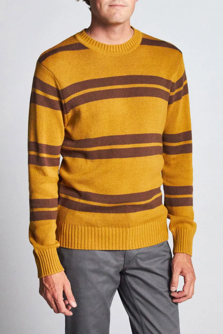 Wes Sweater - Maize/Bison sold by Brixton