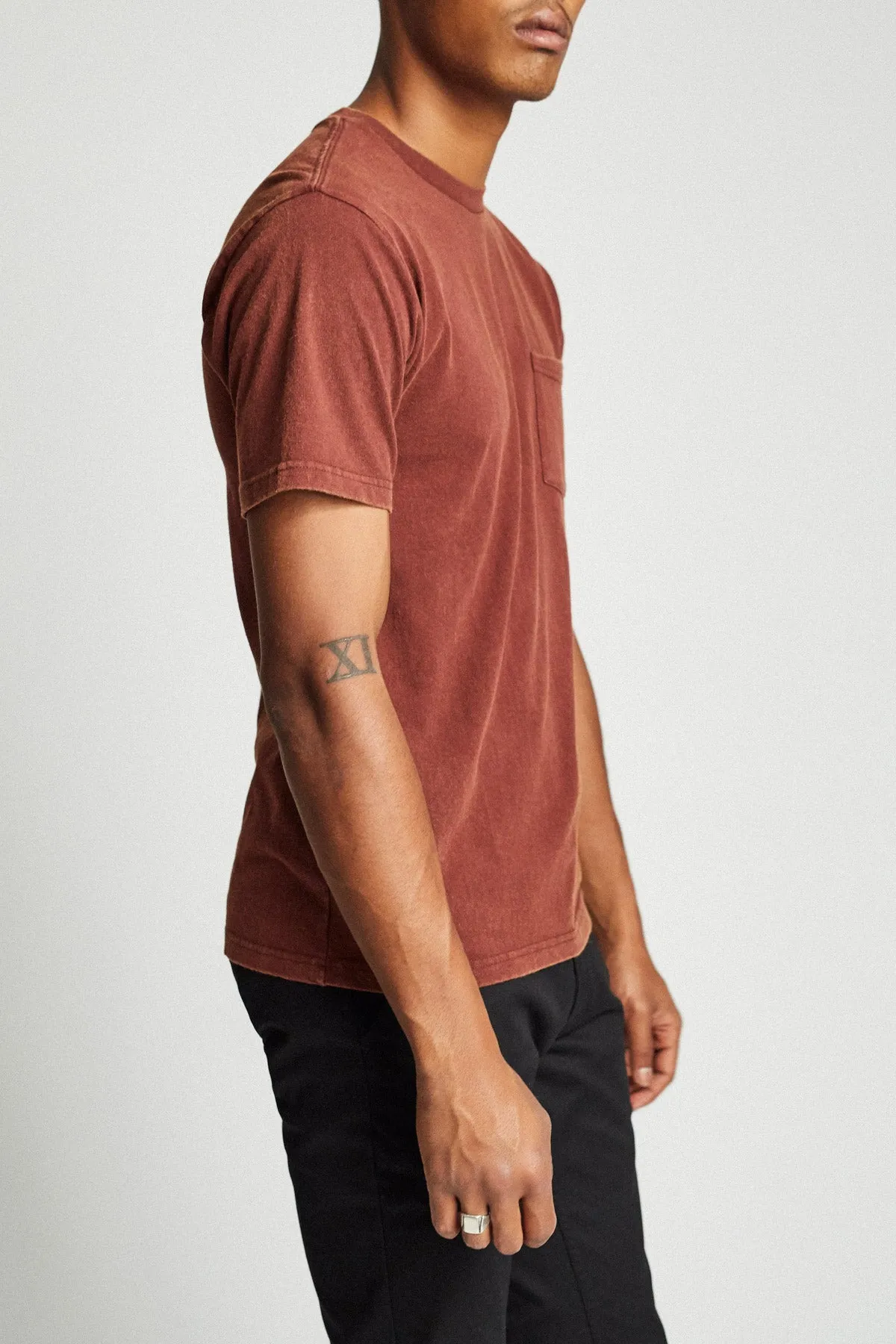 Basic S/S Standard Pocket Tee - Chestnut sold by Brixton product image thumbnail 3