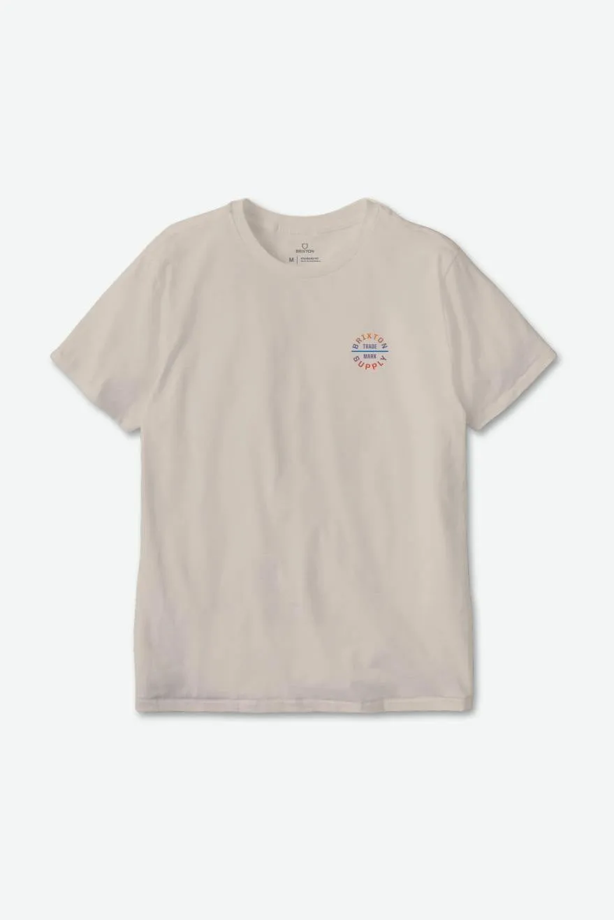 Oath V S/S Standard Tee - Cream/Aloha Gradient sold by Brixton