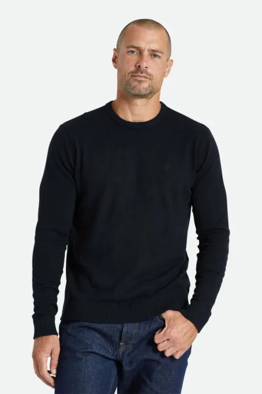 Reserve Cashmere Sweater - Black sold by Brixton