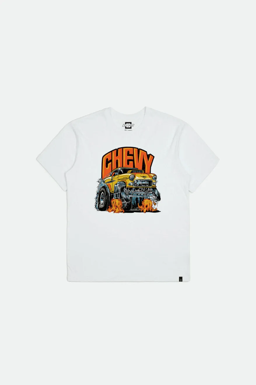 55 Heavy S/S Standard Tee - El Camino White sold by Brixton