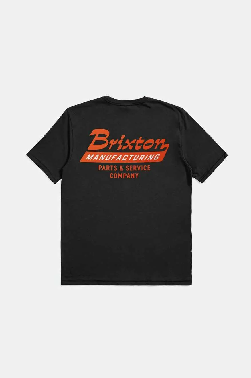 Township S/S Tailored T-Shirt - Black sold by Brixton product image thumbnail 2