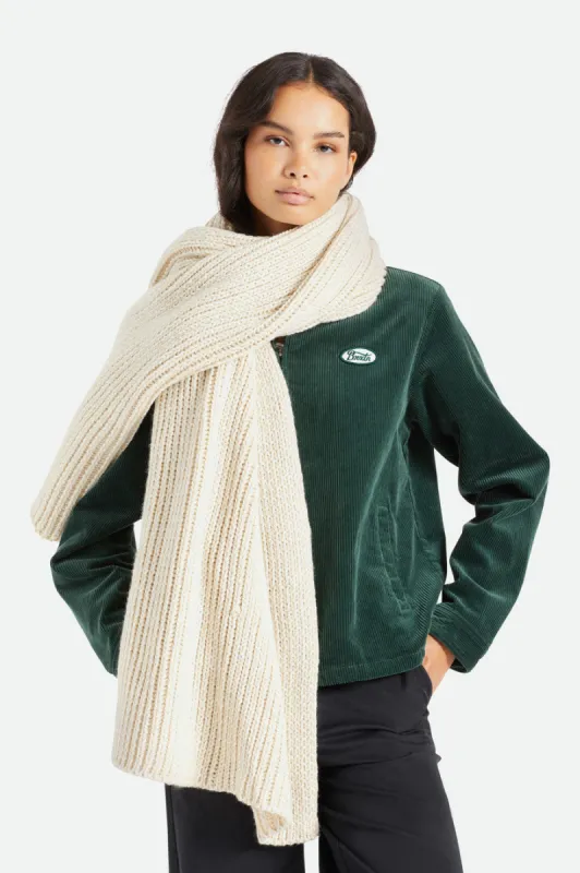 Dillon Scarf - Off White/Dove Marl sold by Brixton