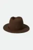 Messer Packable Fedora - Dark Earth sold by Brixton