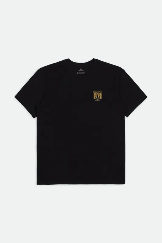 Heed S/S Tailored Tee - Black sold by Brixton