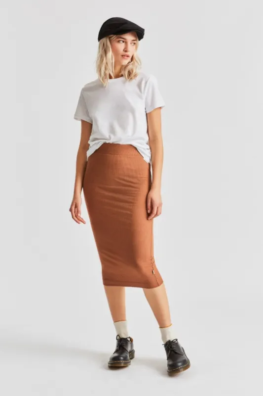 Gigi Pencil Skirt - Hide sold by Brixton