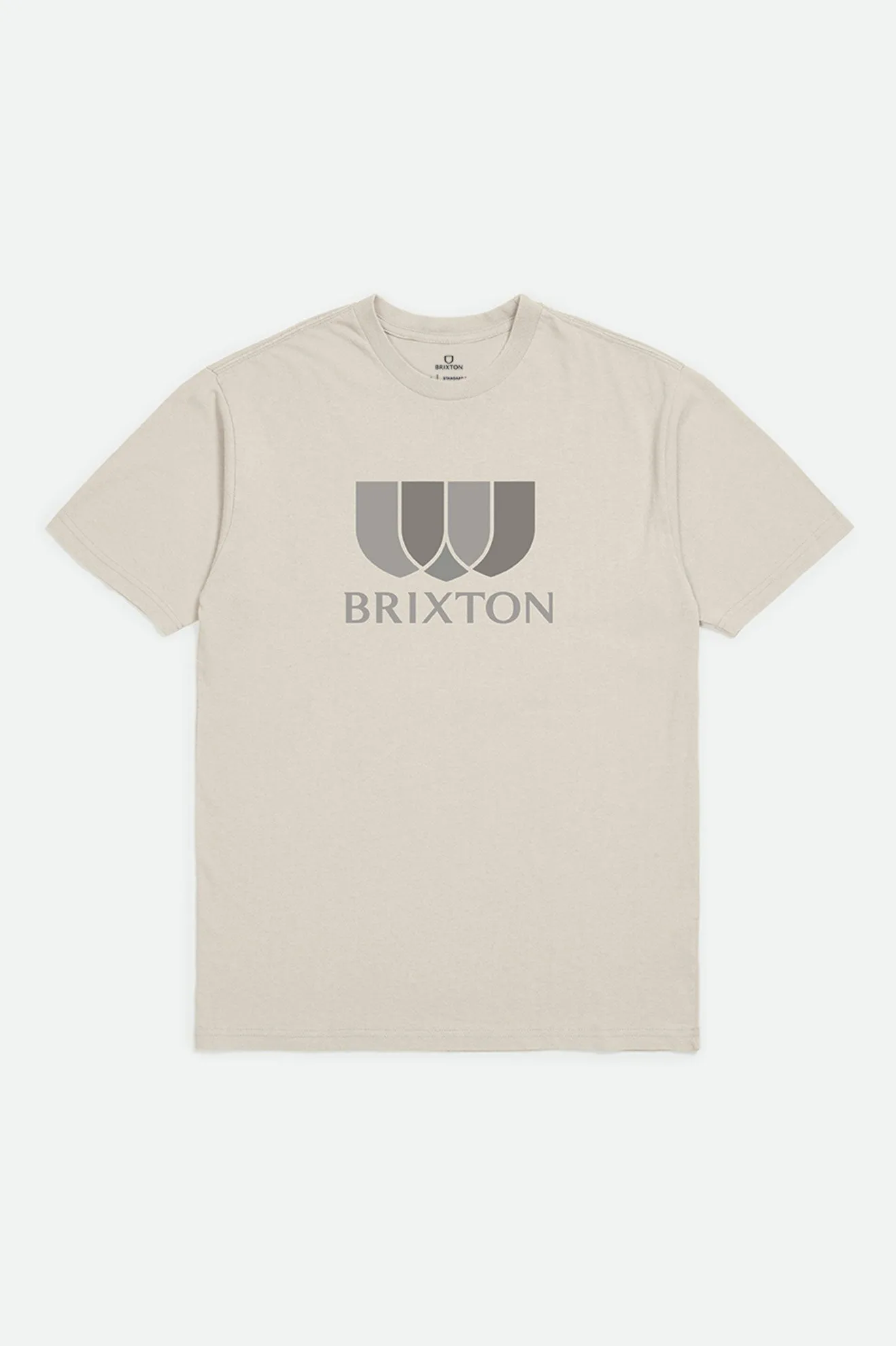Alton Solid S/S Standard Tee - Cream sold by Brixton