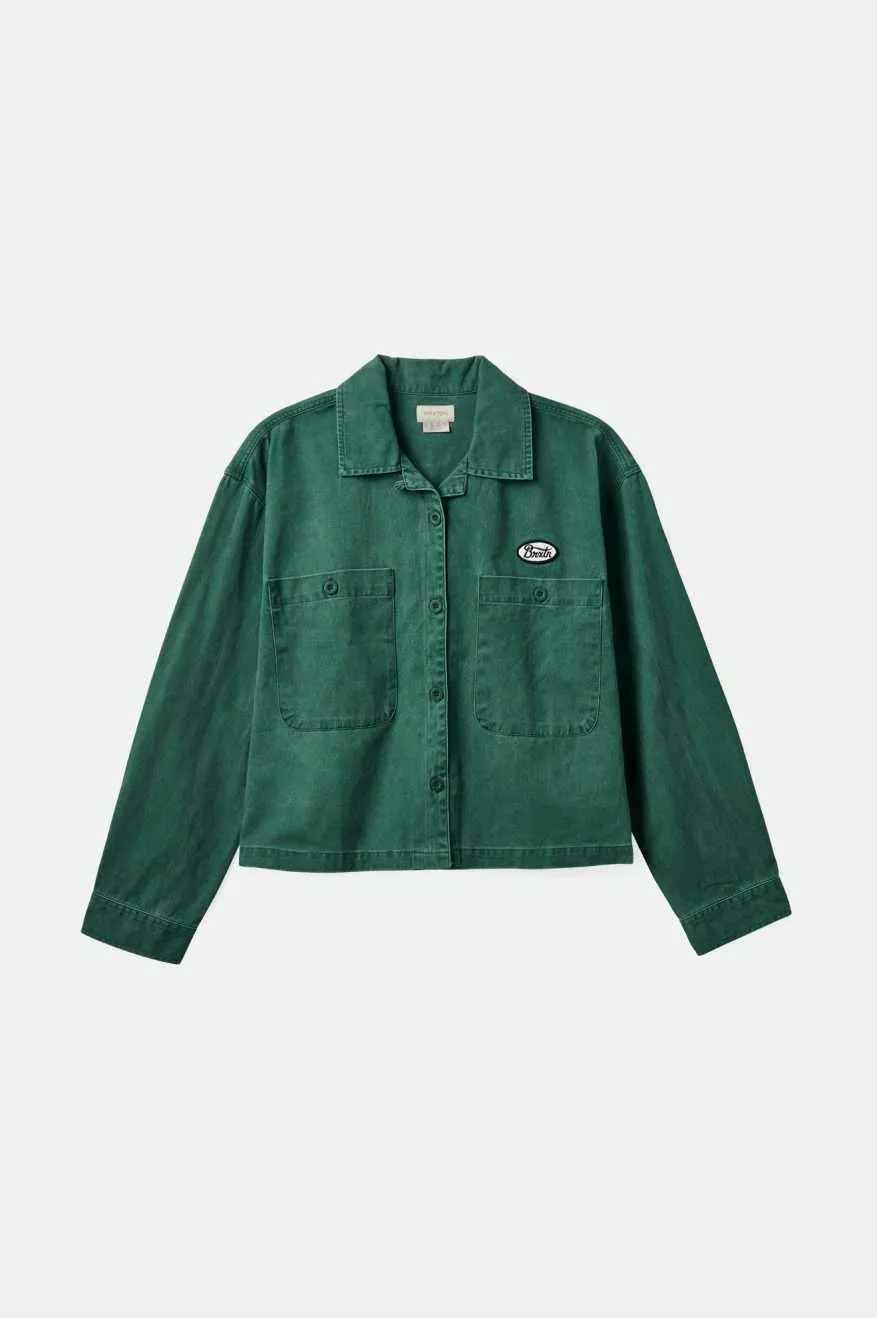 Utopia L/S Overshirt - Garden Topiary sold by Brixton product image thumbnail 4