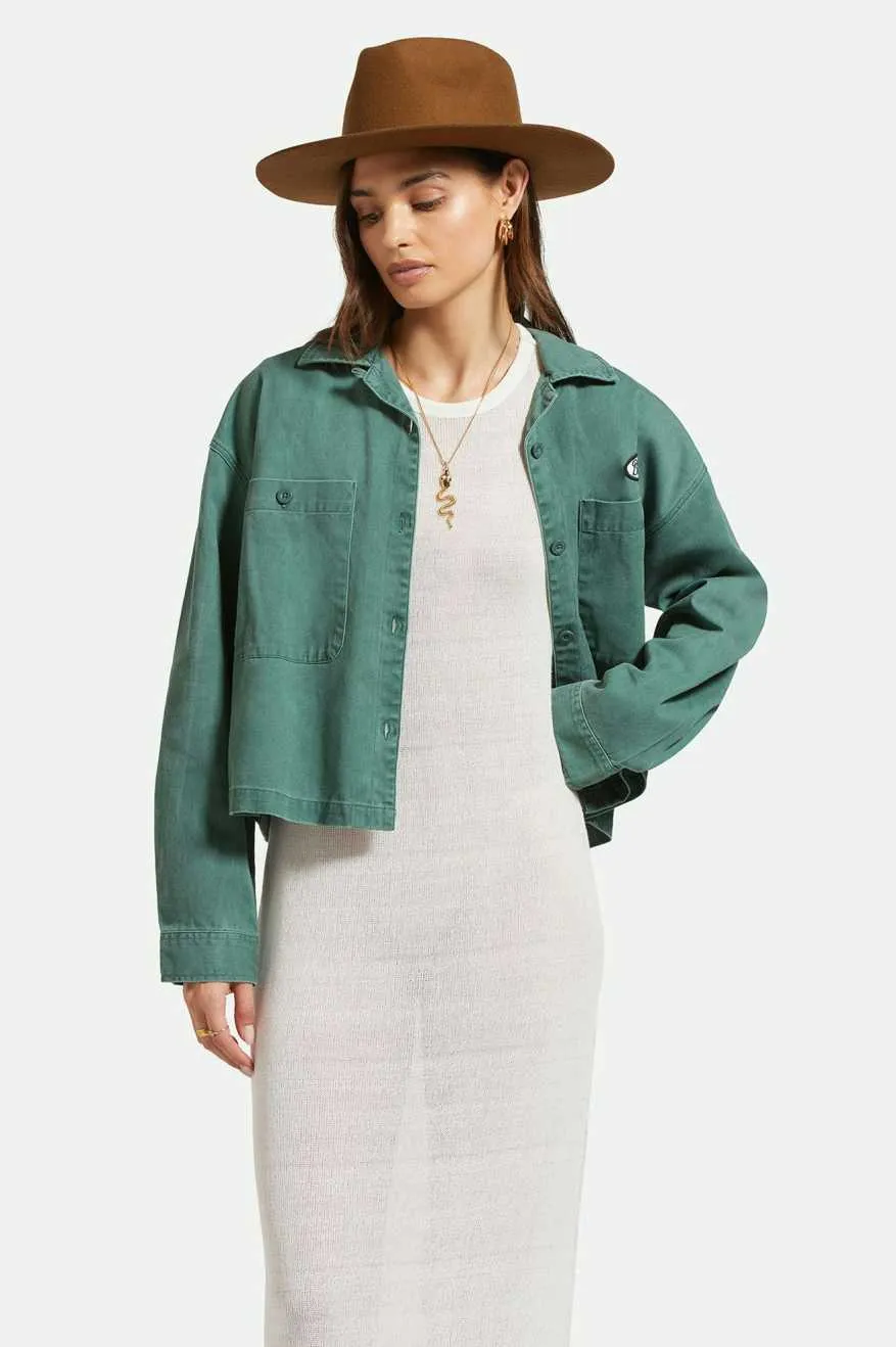 Utopia L/S Overshirt - Garden Topiary sold by Brixton