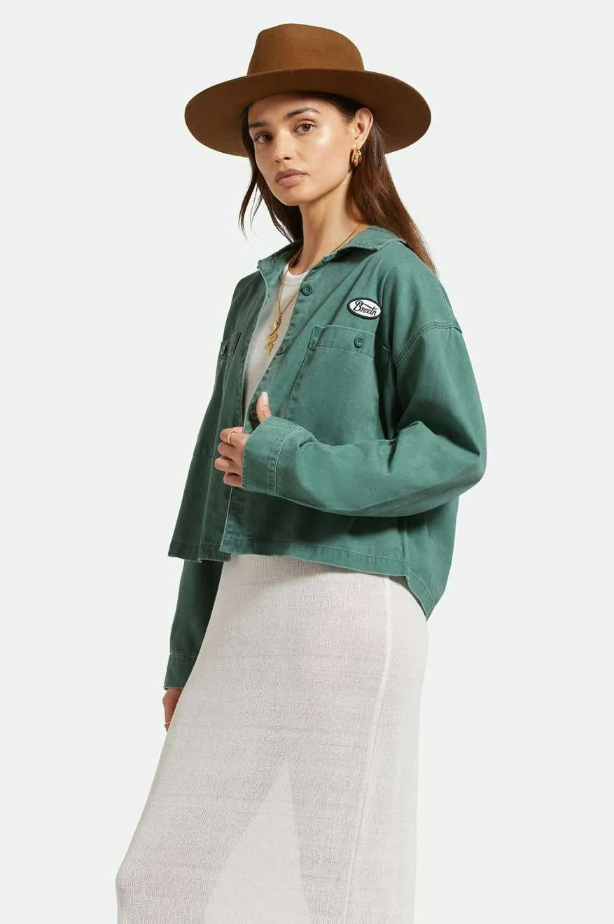Utopia L/S Overshirt - Garden Topiary sold by Brixton product image thumbnail 2